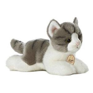 Grey Tabby Cat 8 Inch - Miyoni Grey Tabby Cat 8 Inch - Miyoni