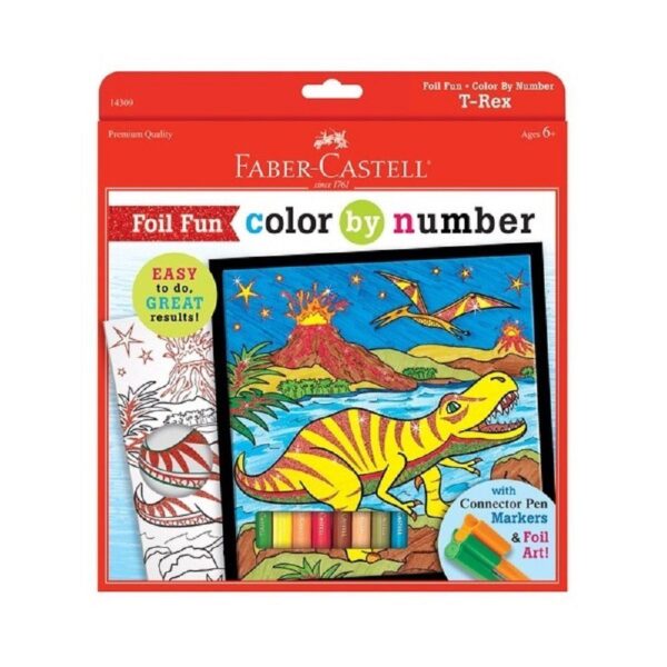T-Rex Foil Fun Color By Number