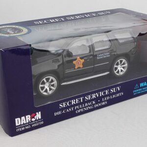 Presidential Secret Service SUV with Lights Pull-Back