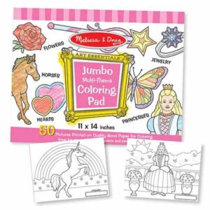 Jumbo Coloring Pad - Pink (11 in. x 14 in.) Jumbo Coloring Pad - Pink (11 in. x 14 in.)