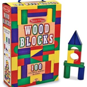 Wood Blocks 100Pc (Colored)