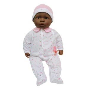 La Baby African American Doll Pink Outfit with Pacifier 20"