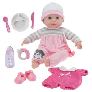 Berenguer Boutique Soft Body Baby Doll Set Pink 15"