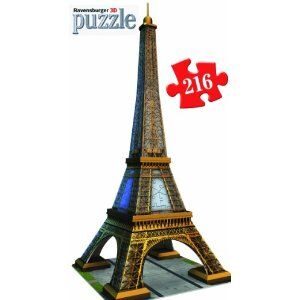Eiffel Tower 3D Puzzle - 216 pcs.