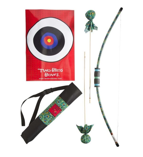 Peacock Bow & 2 Arrows Boxed Set