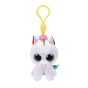 Pixy Rainbow Unicorn Beanie Boo Clip 5 inch