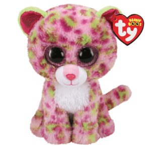 Lainey Pink Leopard Beanie Boo 8 in.
