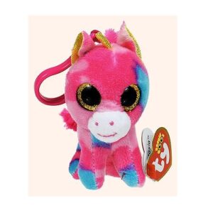 Fantasia Pink Unicorn Beanie Boo Clip