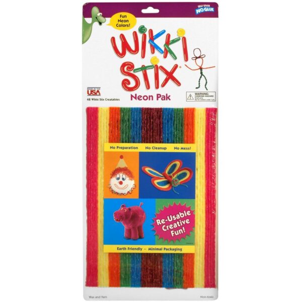 Wikki Stix 48 Pack Neon