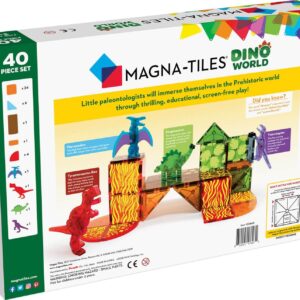Magna-Tiles Dino World - 40 Pieces