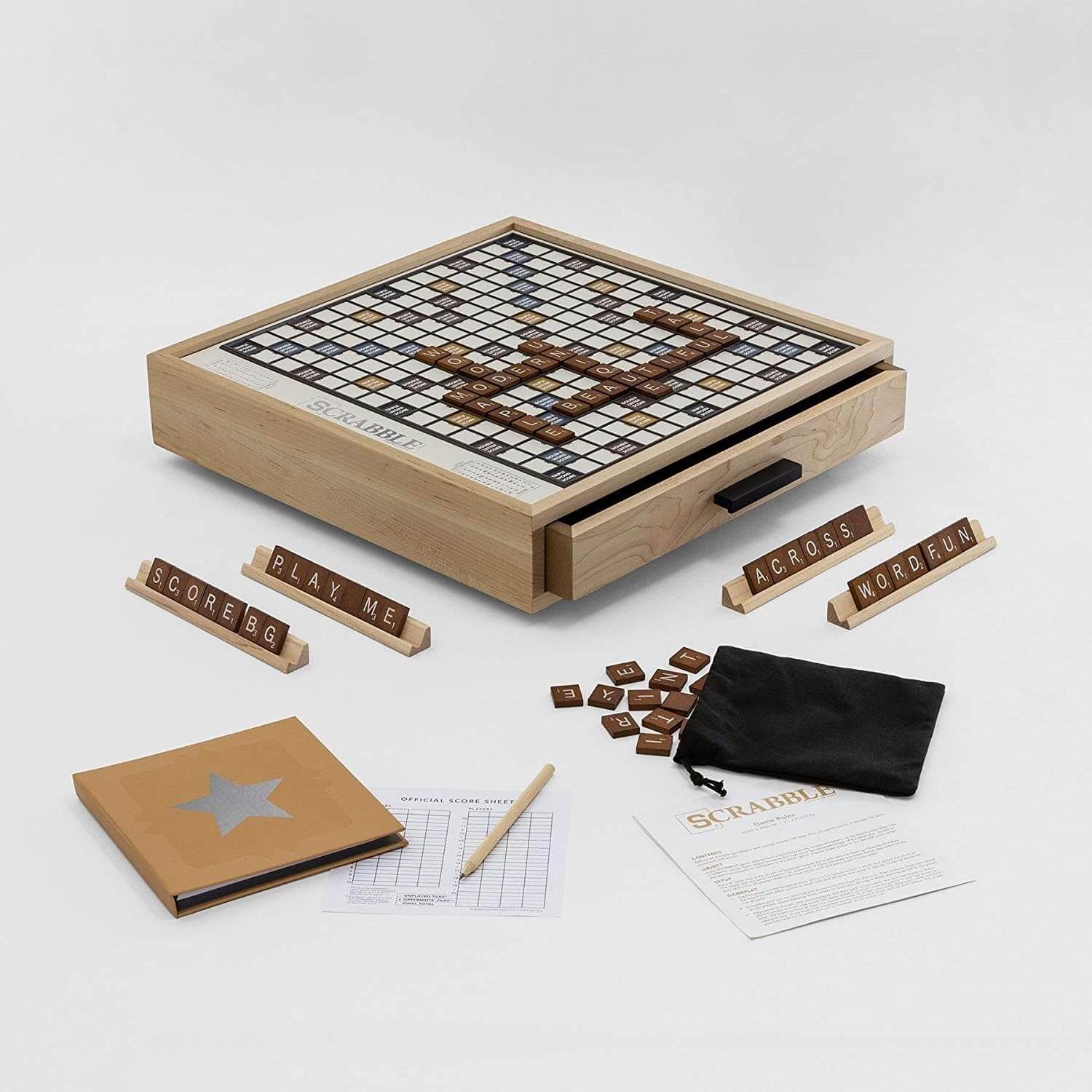 Scrabble Dlx Maple Edit. Toys  Co.