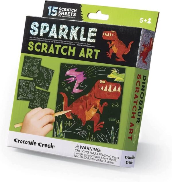 Sparkle/Scratch Art Dinos