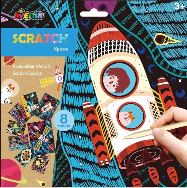 Space Scratch Art Jr