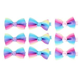 Cotton Candy Bow Hairclips