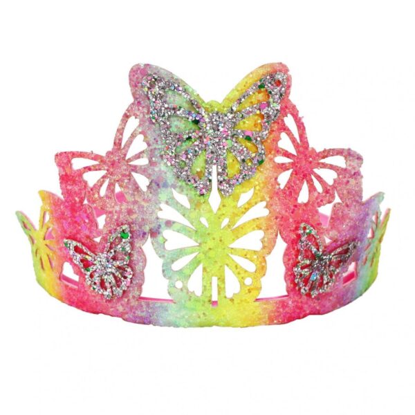 Rnbw Soft Glitter Butterfly Crown