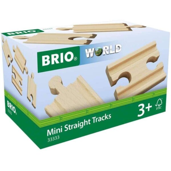 Brio Mini Straight Track - 4 Pack