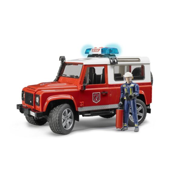 Land Rover Fire Vehicle with Man