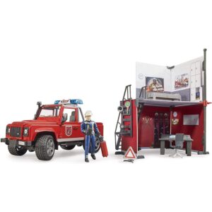Fire Station with Land Rover