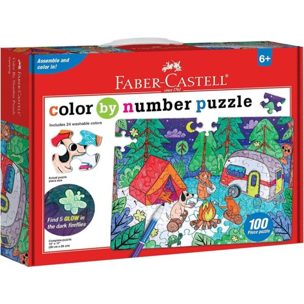 Color By Number Puz - Camping