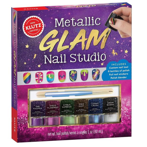 Metallic Glam Nail Studio