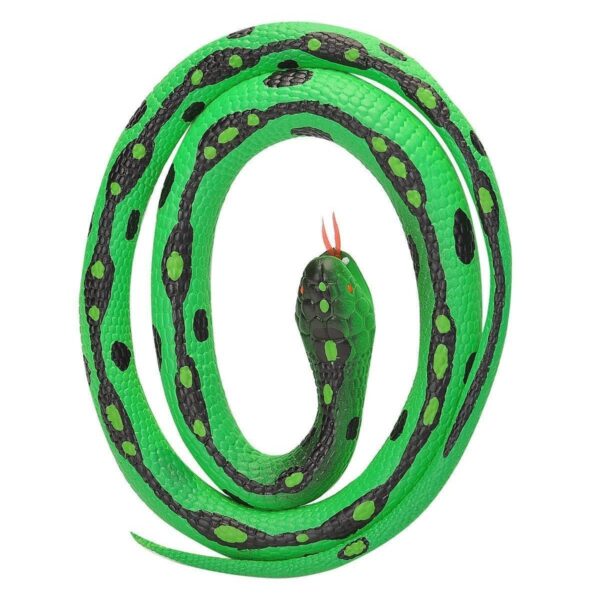 Green Garter Rubber Snake 46 inch
