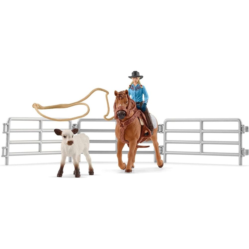 Team Roping with Cowgirl - Toys & Co.