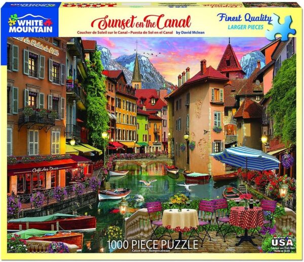Sunset On The Canal 1000 Pc