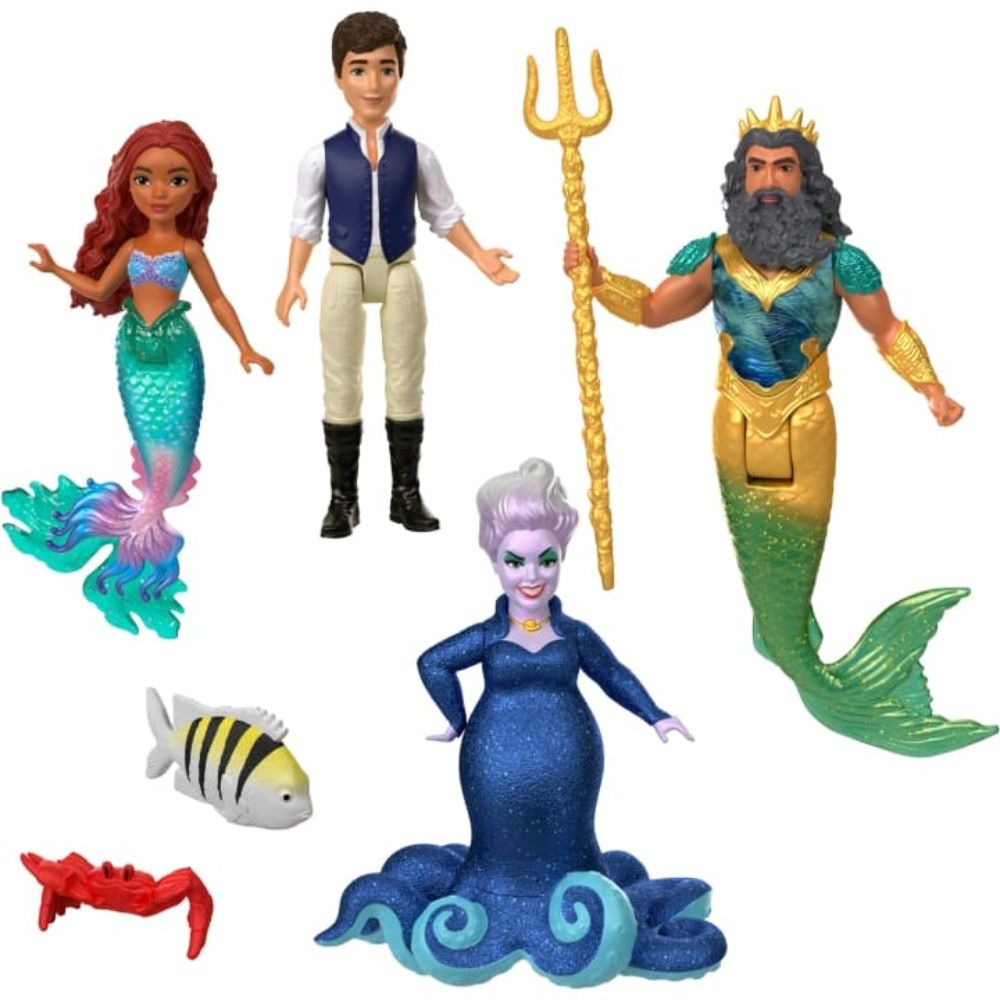 The Little Mermaid Character Pack Toys & Co. Mattel