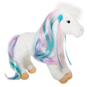 Rainbow Princess White Horse 12 inch