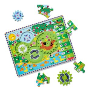 Animal Chase Wooden Gear Puzzle