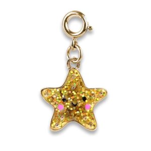 Gold Glitter Starfish Charm Gold Glitter Starfish Charm