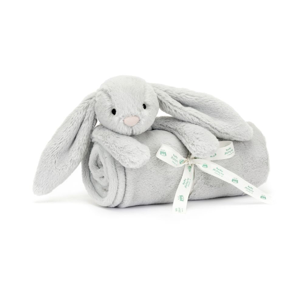 Bashful Grey Bunny Blankie - Toys & Co.