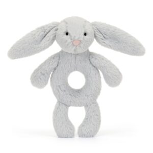 Bashful Grey Bunny Ring Rattle Bashful Grey Bunny Ring Rattle