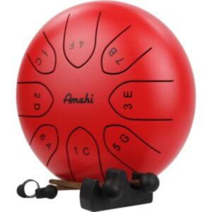 Steel Tongue Drum Red 8 Inch Steel Tongue Drum Red 8 Inch
